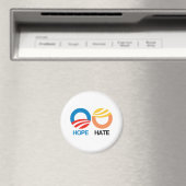 HOPE (Obama) gegen HATE (Trump) Magnet (In Situ (Geschirrspüler))