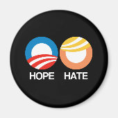 HOPE (Obama) gegen HATE (Trump) Magnet (Vorne)