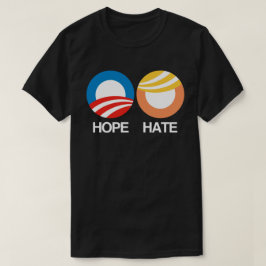 HOPE (Obama) gegen HATE (Trump) T-Shirt