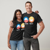 HOPE (Obama) gegen HATE (Trump) T-Shirt (Unisex)