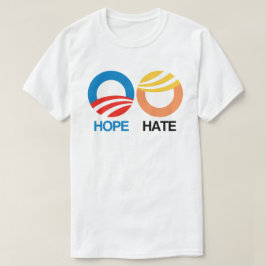 HOPE (Obama) gegen HATE (Trump) T-Shirt