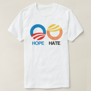 HOPE (Obama) gegen HATE (Trump) T-Shirt