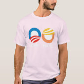 HOPE (Obama) gegen HATE (Trump) T-Shirt (Vorderseite)