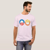 HOPE (Obama) gegen HATE (Trump) T-Shirt (Vorne ganz)
