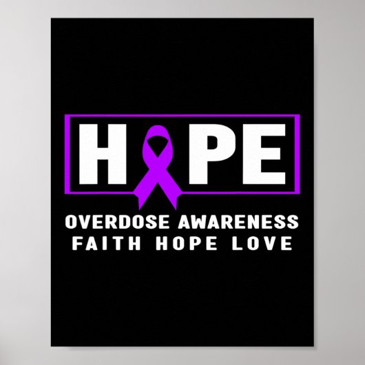 Hope Overdose Awareness Poster (Vorne)