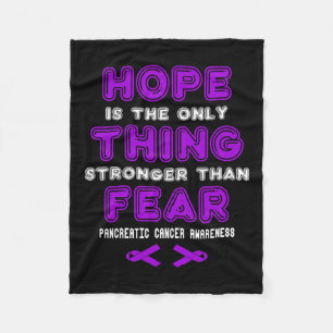 Hope Pankreatic Cancer Awareness Fleecedecke