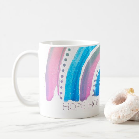 HOPE Pastel Rainbow Kaffeetasse (Mit Donut)