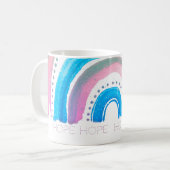 HOPE Pastel Rainbow Kaffeetasse (Vorderseite Links)