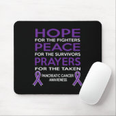 Hope Peace Prayers Bauchspeicheldrüsenkrebs-Bewuss Mousepad (Mit Mouse)
