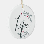 Hope Personalized Christmas Keramik Ornament (Rechts)