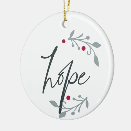 Hope Personalized Christmas Keramik Ornament (Links)