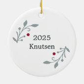 Hope Personalized Christmas Keramik Ornament (Hinten)