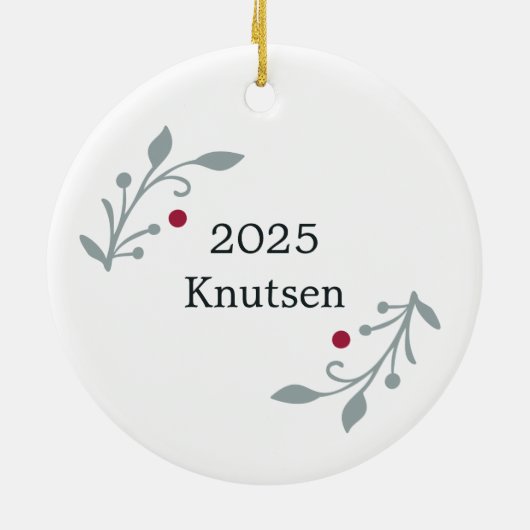 Hope Personalized Christmas Keramik Ornament (Hinten)