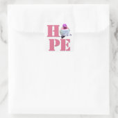 HOPE Pink Anna's Hummingbird Foto Square Sticker (Tasche)