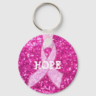 Hope Pink Awareness Ribbon Brustkrebs Schlüsselanh Schlüsselanhänger