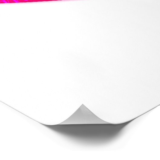 Hope Pink Motivierend Poster (Ecke)