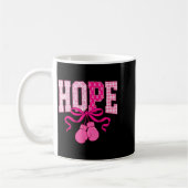 Hope Pink Ribbon Boxing Gloves Pink Brustkrebs Kaffeetasse (Links)