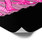 Hope Pink Ribbon Brustkrebs Bewusstsein (4) Poster (Ecke)