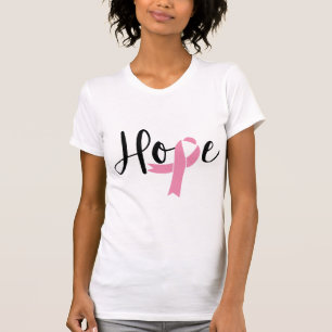 Hope Pink Ribbon Brustkrebs Bewusstsein T - Shirt