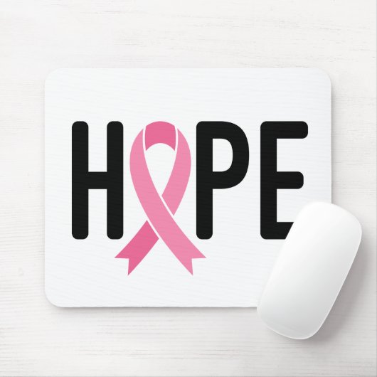 HOPE Pink Ribbon Survivor Kämpfen Brustkrebs Mousepad (Mit Mouse)