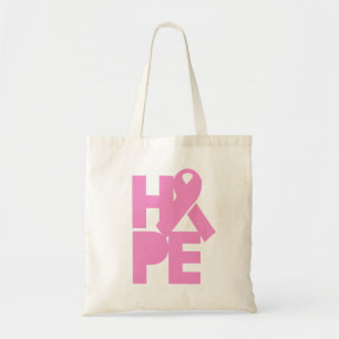 Hope Pink Ribbon Tragetasche