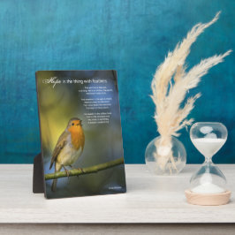 Hope Poem von Emily Dickinson Fotoplatte