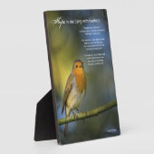 Hope Poem von Emily Dickinson Fotoplatte (Seite)