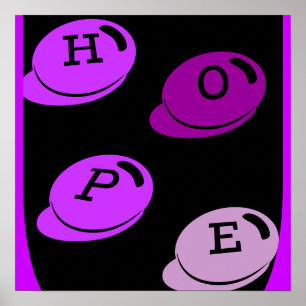 HOPE-Poster für häusliche Gewalt Poster