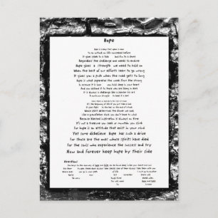 Hope Postkarte
