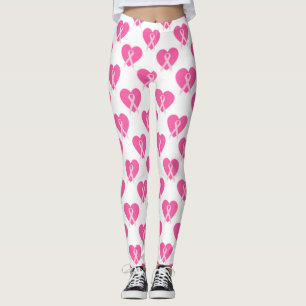 Hope Pray Fight (Brustkrebs-Bewusstsein) Leggings