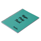 Hope Pray Trust Personalisiert Notizblock (Linke Seite)