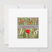 Hope Prayers Liebe Bereavement Card mit Mohn Save The Date (Rückseite)