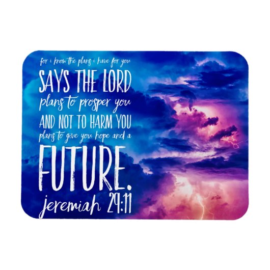 Hope Prosperity Bible Verse Christliche Schrift Magnet (Horizontal)