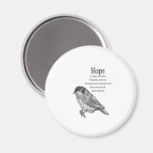 Hope Quote Magnet (Vorderseite/Rückseite)