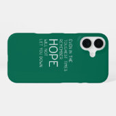 Hope Quotes iPhone 16 Hülle (Rückseite (Horizontal))