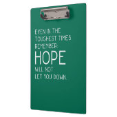 Hope Quotes Klemmbrett (Links)