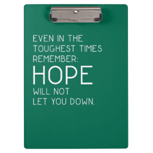Hope Quotes Klemmbrett