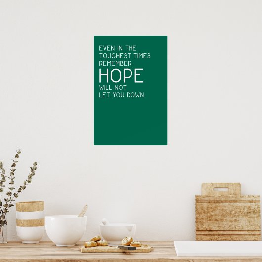 Hope Quotes Poster (Küche)