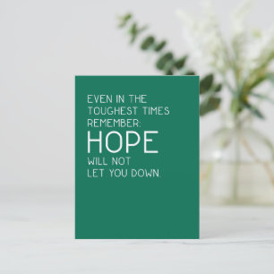Hope Quotes Postkarte