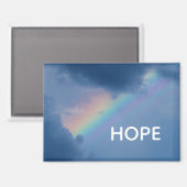 HOPE rainbow magnet (Vorderseite/Rückseite)