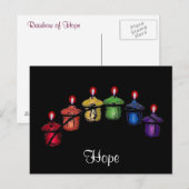 Hope Rainbow Postcard Postkarte (Vorne/Hinten)