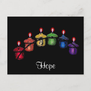Hope Rainbow Postcard Postkarte