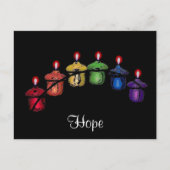 Hope Rainbow Postcard Postkarte (Vorderseite)