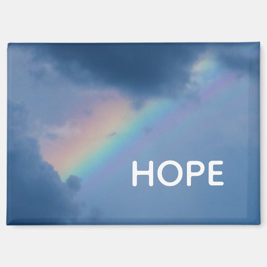 HOPE-Regenbogenmagnet Magnet (Vorderseite)