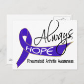 Hope Rheumatoide Arthritis Postkarte (Vorne/Hinten)