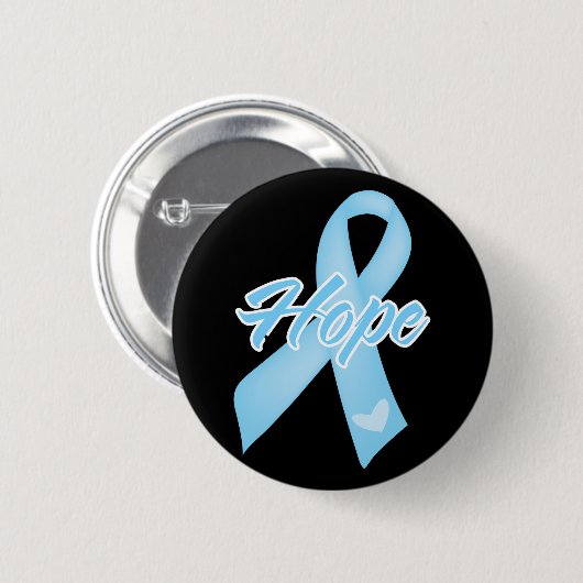 Hope Ribbon - Prostatakrebs Button (Vorne & Hinten)