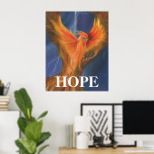 Hope Rising Phoenix Poster (Heimbüro)