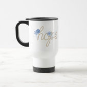 HOPE Rope Text With Blue Daisies Reisebecher (Links)