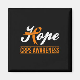 Hope Rsd Crps Awareness Month Orange Ribbon Supple Magnet