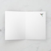 Hope Ruby-throated Hummingbirds Karte (Innenseite)